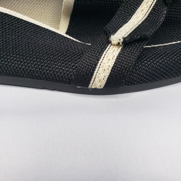 Womens Black & White Bow Loafers Slip-On Flats Size 10.5 - Picture 5 of 8